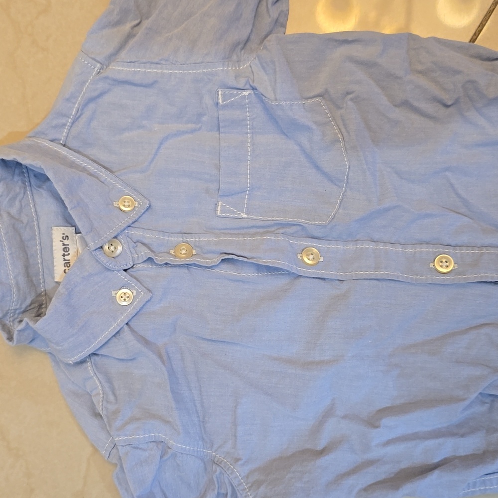 Carter's Soft Blue Button-Up Shirt
